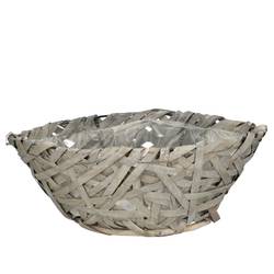 Korb Boot grau 30x14x11cm