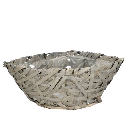 Korb Boot grau 30x14x11cm