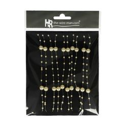Girlande Perlen champagne L3m