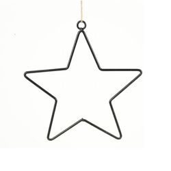 Eisenhänger Stern schwarz D16cm