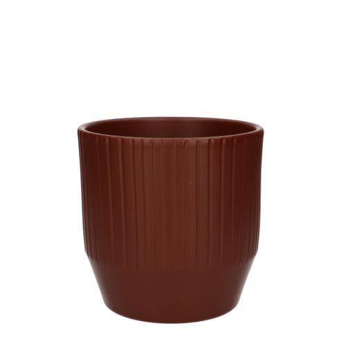Keramik Topf Tirza schoko D14cm H13.5cm