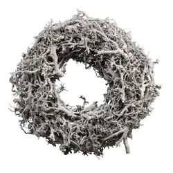 Kranz Bonsai weiss Frosted D25cm (599)
