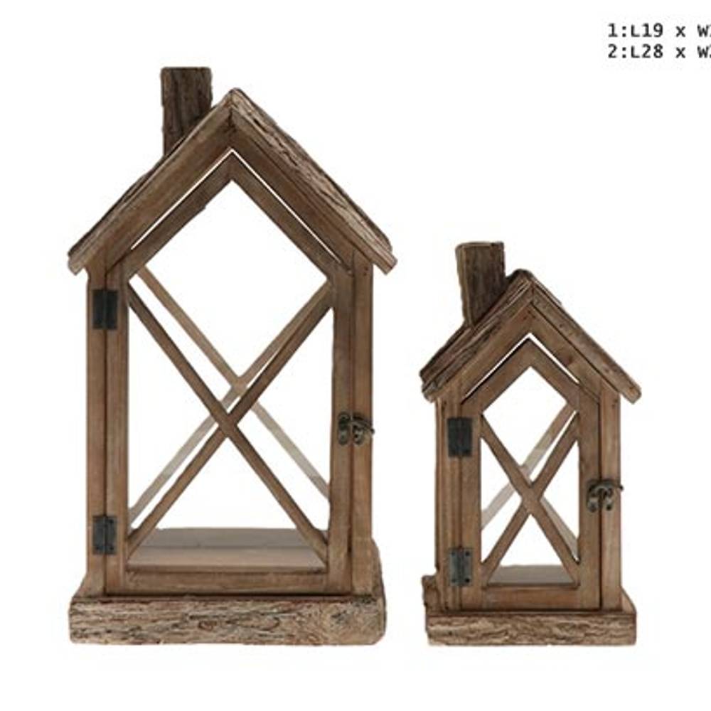 Laterne Praag 2/S dunkel braun D28cm H51cm