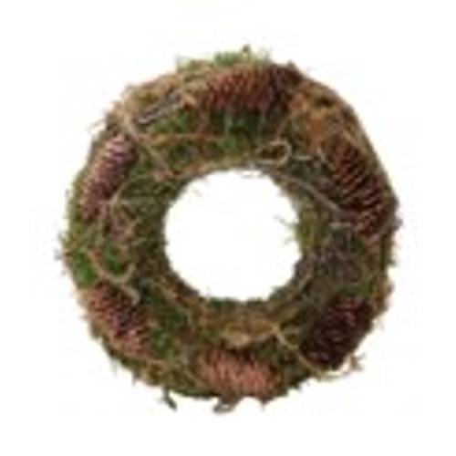 Kranz braun/dunkel grün PineCone D30cm