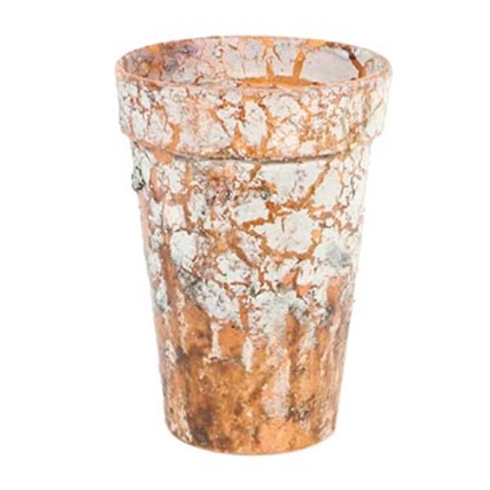 Outdoor Übertopf Harz terrakotta D13cm H18cm