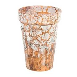 Outdoor Übertopf Harz terrakotta D13cm H18cm