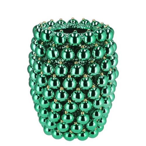 Weihnachtskugel Vase grün 27x27x33cm