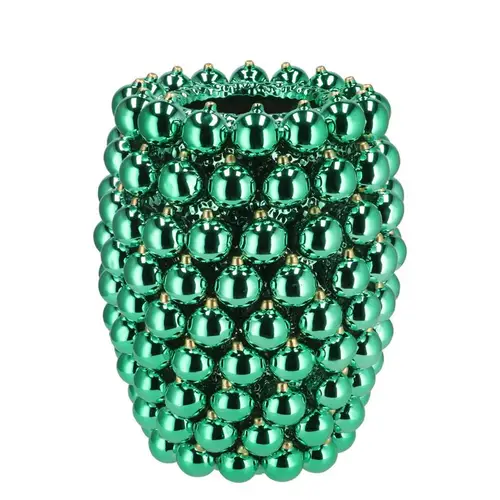 Weihnachtskugel Vase grün 27x27x33cm