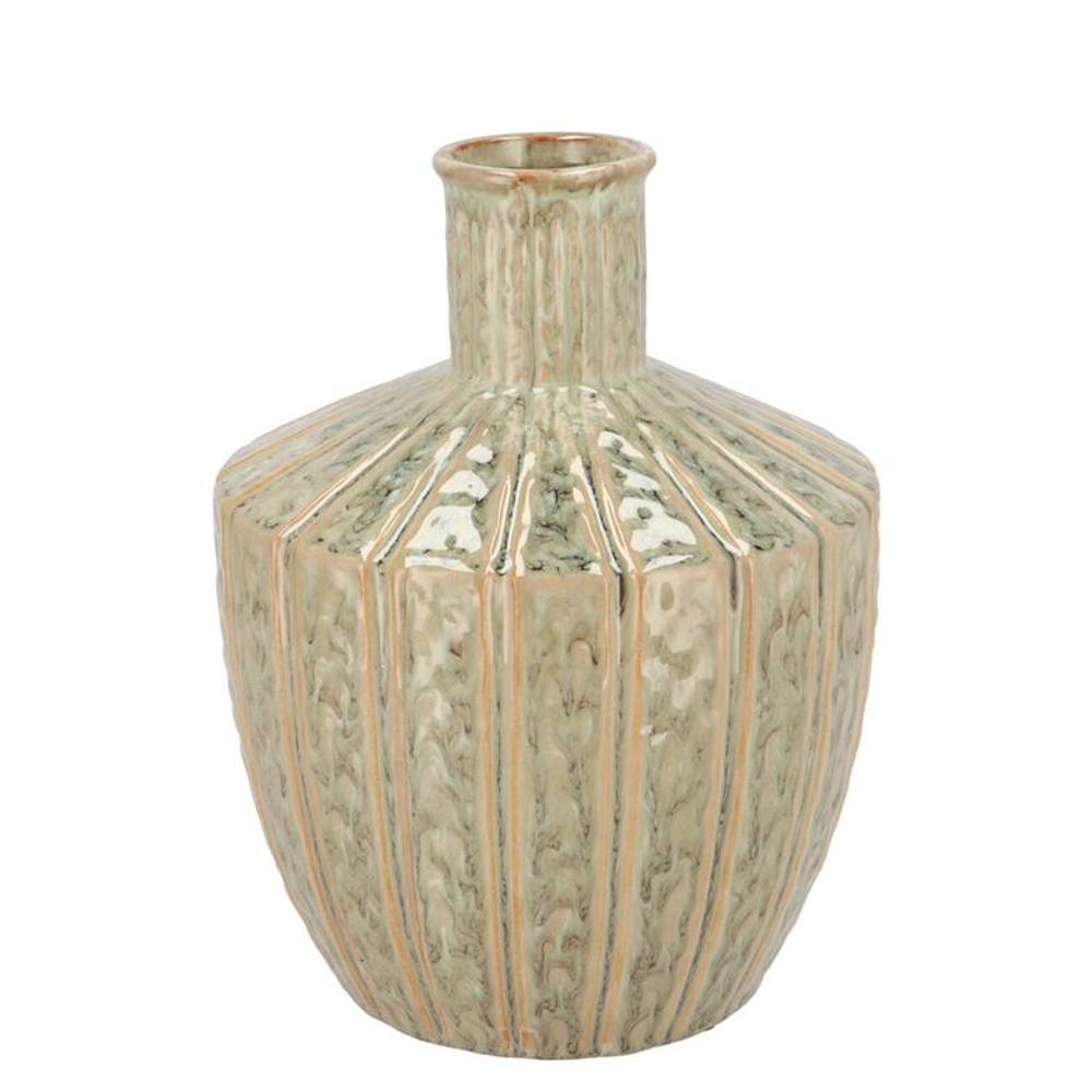 Keramik Vase Sifan grün 19x19x25cm