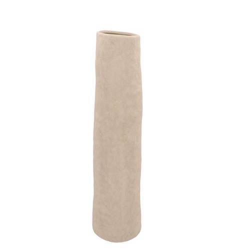 Keramik Vase Porto creme 14x14x49cm