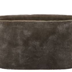 Keramik Übertopf Iron Stone grau 44x16x25cm