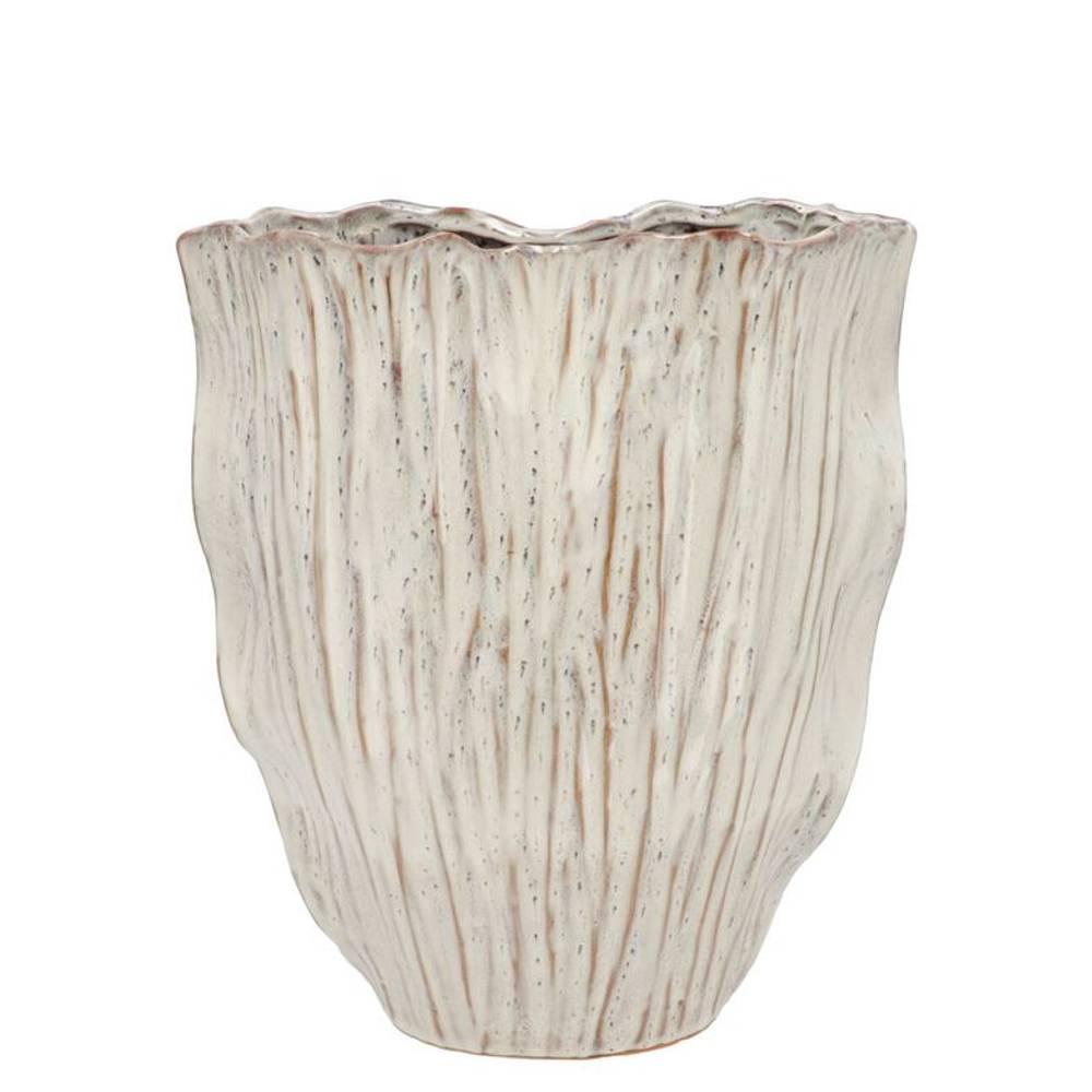 Keramik Vase Lima weiss 24x13x26cm