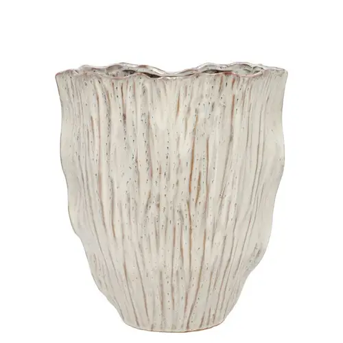 Keramik Vase Lima weiss 24x13x26cm