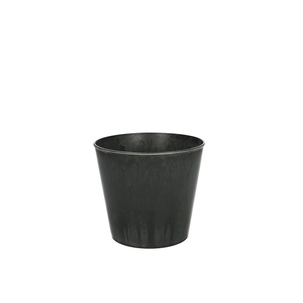 Melamine Übertopf grau D13cm H16.5cm