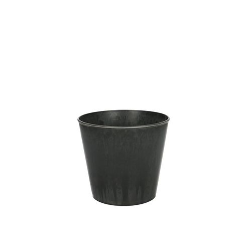 Melamine Übertopf grau D13cm H16.5cm
