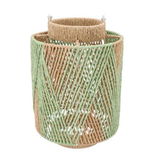 Laterne Gaby grün 25x36cm 