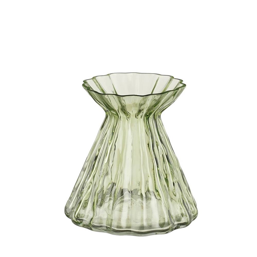 Glas Vase Lauren grün D16cm H16cm