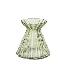 Glas Vase Lauren grün D16cm H16cm