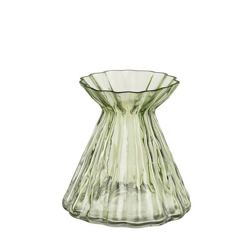 Glas Vase Lauren grün D16cm H16cm