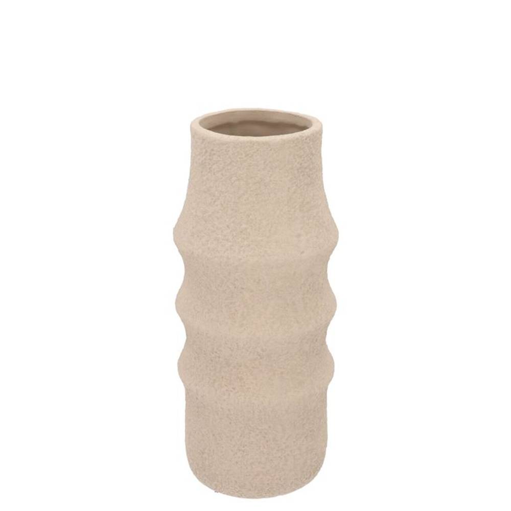 Keramik Vase Cascais Sand 15x15x30cm