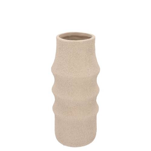 Keramik Vase Cascais Sand 15x15x30cm