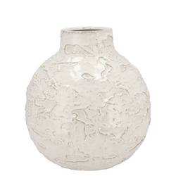 Keramik Vase Mika Nordic weiss D23cm H23cm