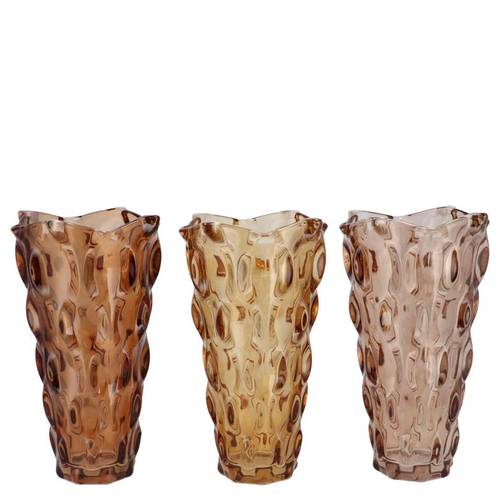 Glas Vase Wild braun mix 16x23cm