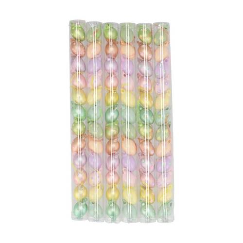 Glas Hänger Ei Mat mix pastel 03x03x05cm