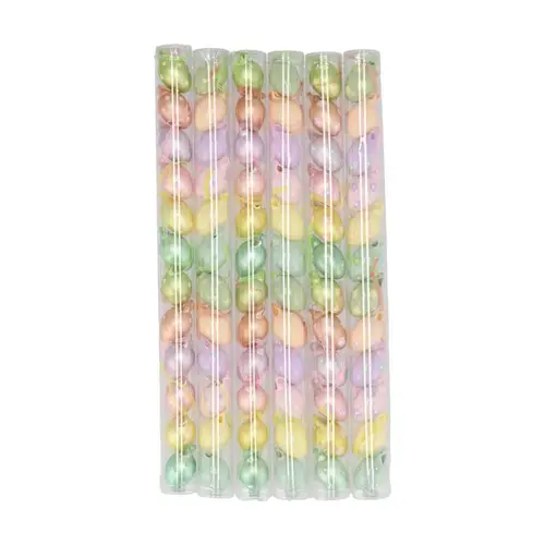 Glas Hänger Ei Mat mix pastel 03x03x05cm