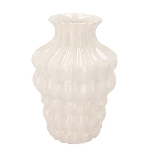 Keramik Vase Dunja weiss 19x19x28cm