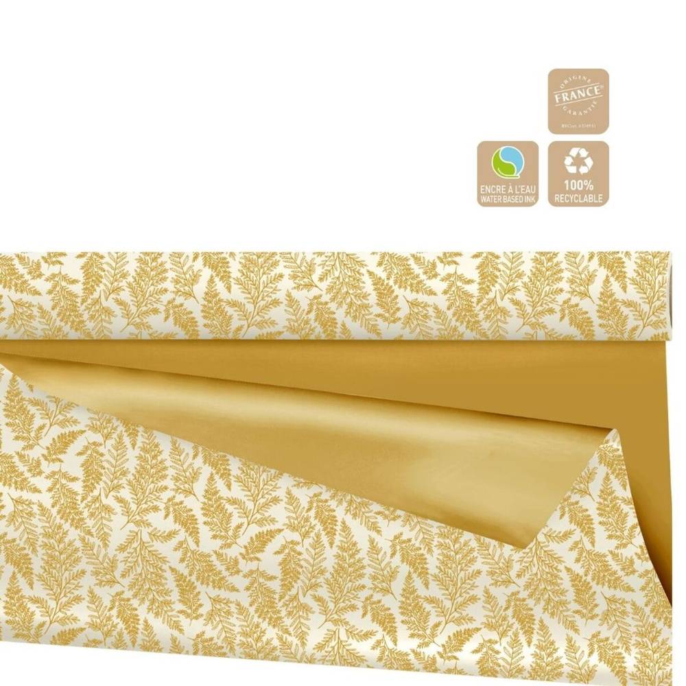 Papier Rolle 80cm 25m Duo Mat Cyrielle gold