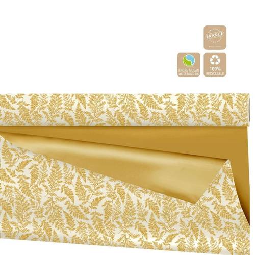 Papier Rolle 80cm 25m Duo Mat Cyrielle gold