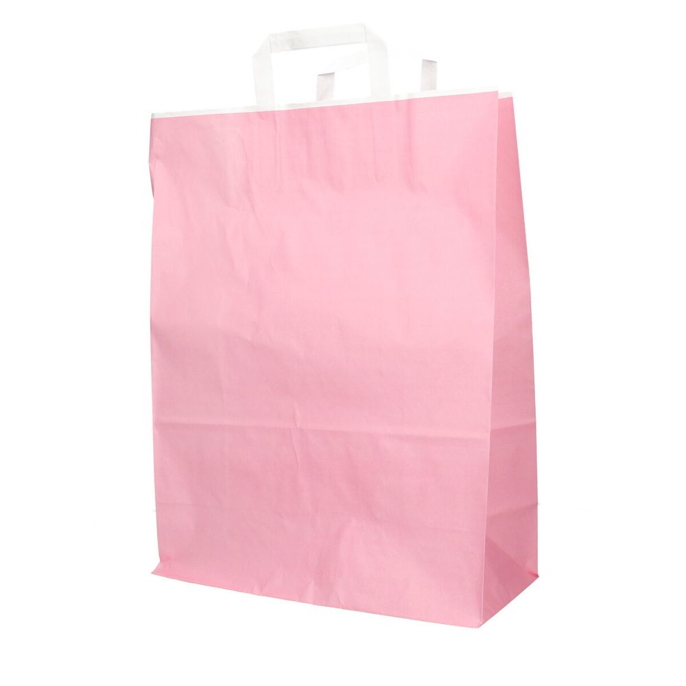 Tasche Papier hellrosa 32/15x43cm
