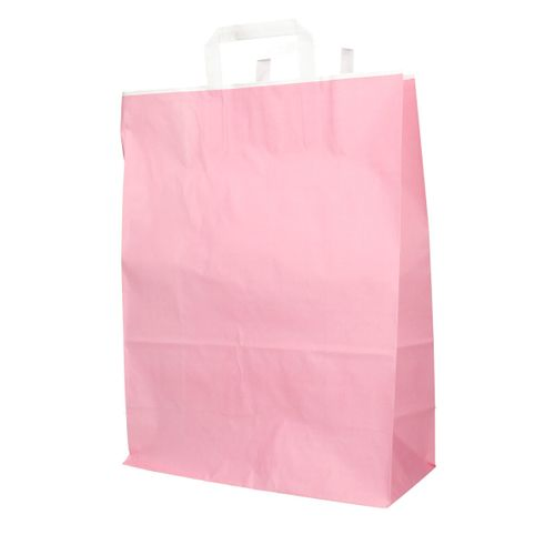 Tasche Papier hellrosa 32/15x43cm
