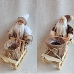 Übertopf Weihnachtsmann 2/Ass 40x18x30cm