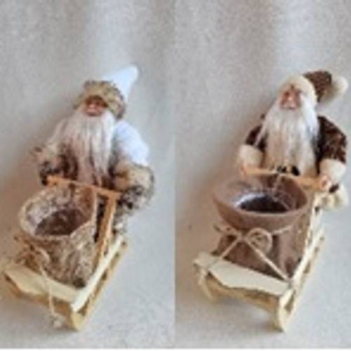 Übertopf Weihnachtsmann 2/Ass 40x18x30cm