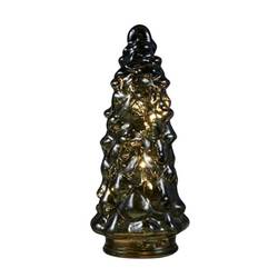 LED Baum Glas grün D09.5cm H21.5cm