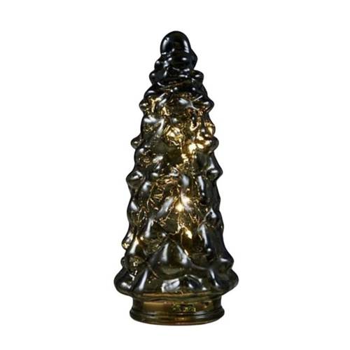 LED Baum Glas grün D09.5cm H21.5cm