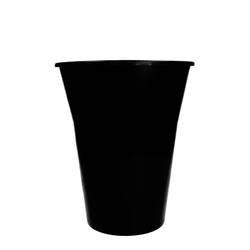 Kunststoff Vase schwarz D21cm H27cm 5L