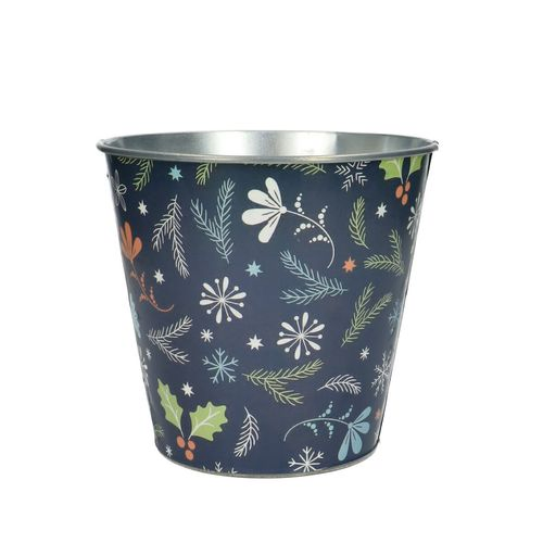 Zink Jay blau D16cm H15cm