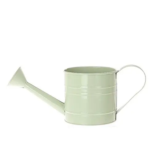 Zink Giesskanne Fleura grün D10cm H10cm