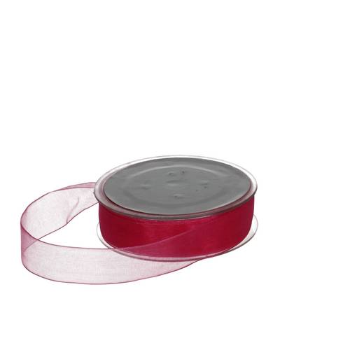 Band Organza fuchsia 25mm 50m