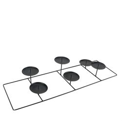 Kerzenständer Eisen D36cm H11cm schwarz