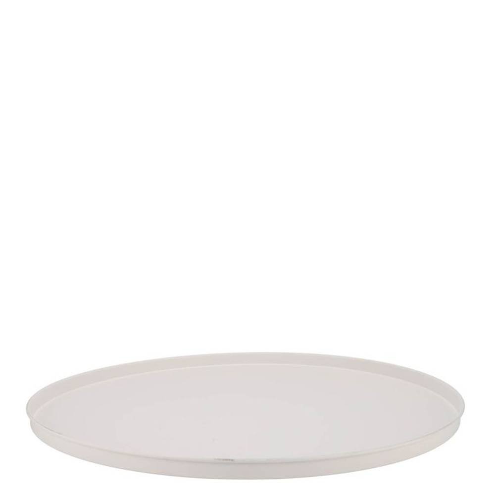 Teller Metall weiss Nordic D37cm H02cm
