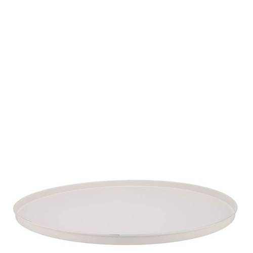 Teller Metall weiss Nordic D37cm H02cm