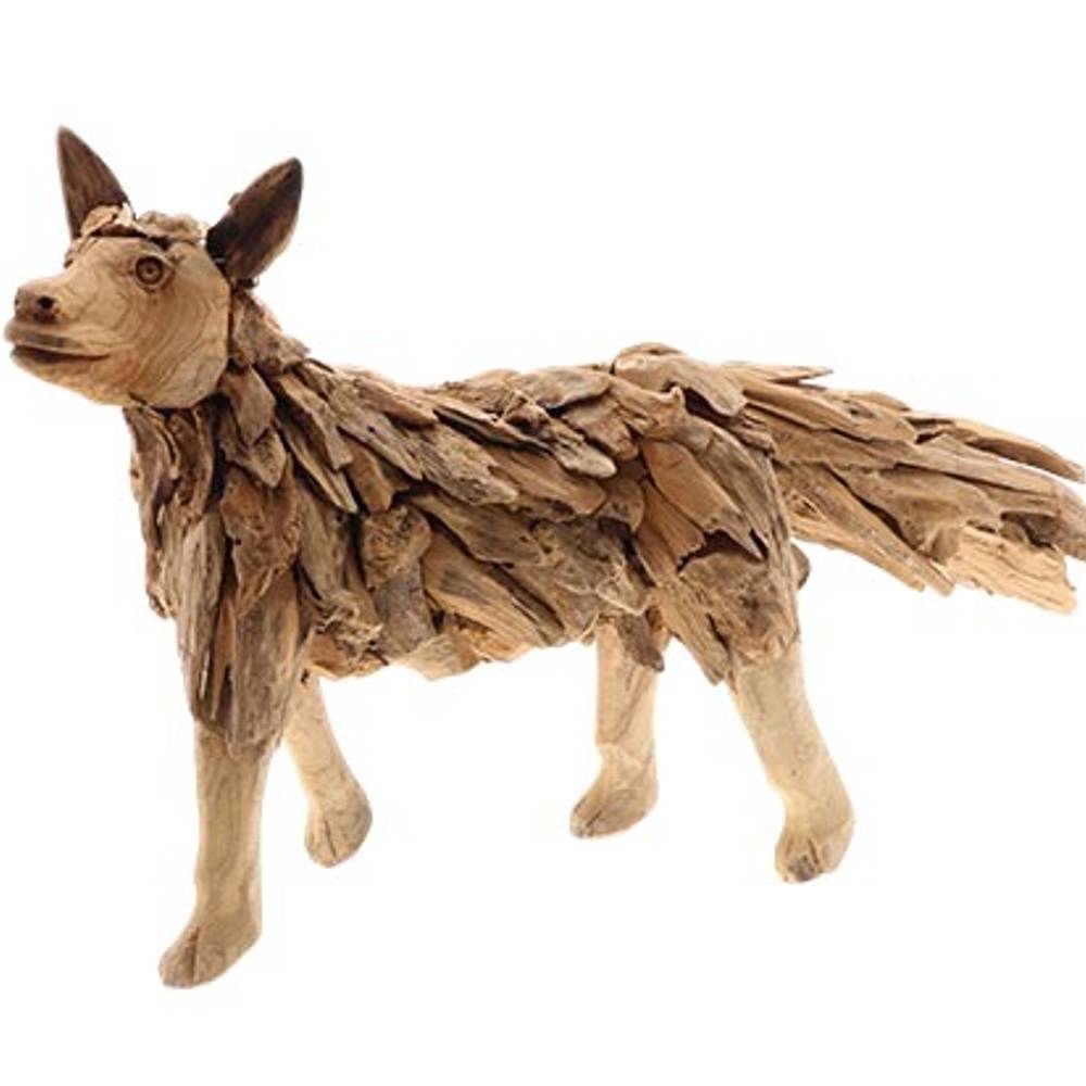 Teakholz Jackal natur 100x35x50cm