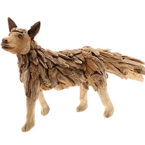 Teakholz Jackal natur 100x35x50cm