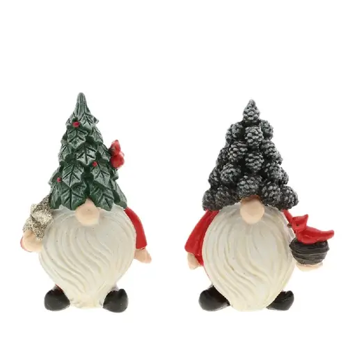 Gnom mix grün/weiss D09cm H13.5cm 