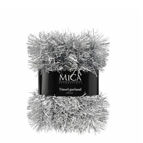 Deko Girlande Tinsel silber L270cm 