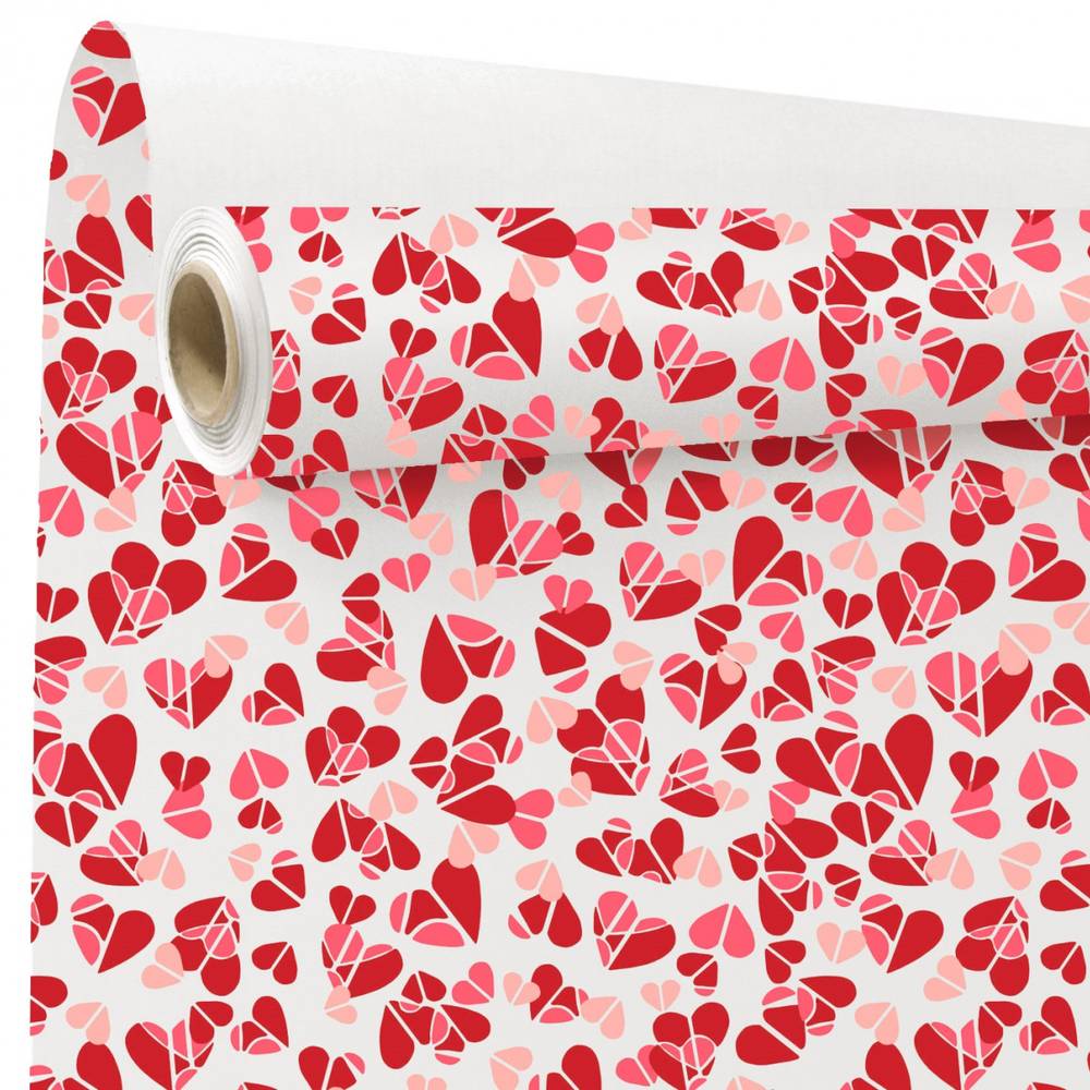 Papier Rolle 80cm Memories weiss 40m